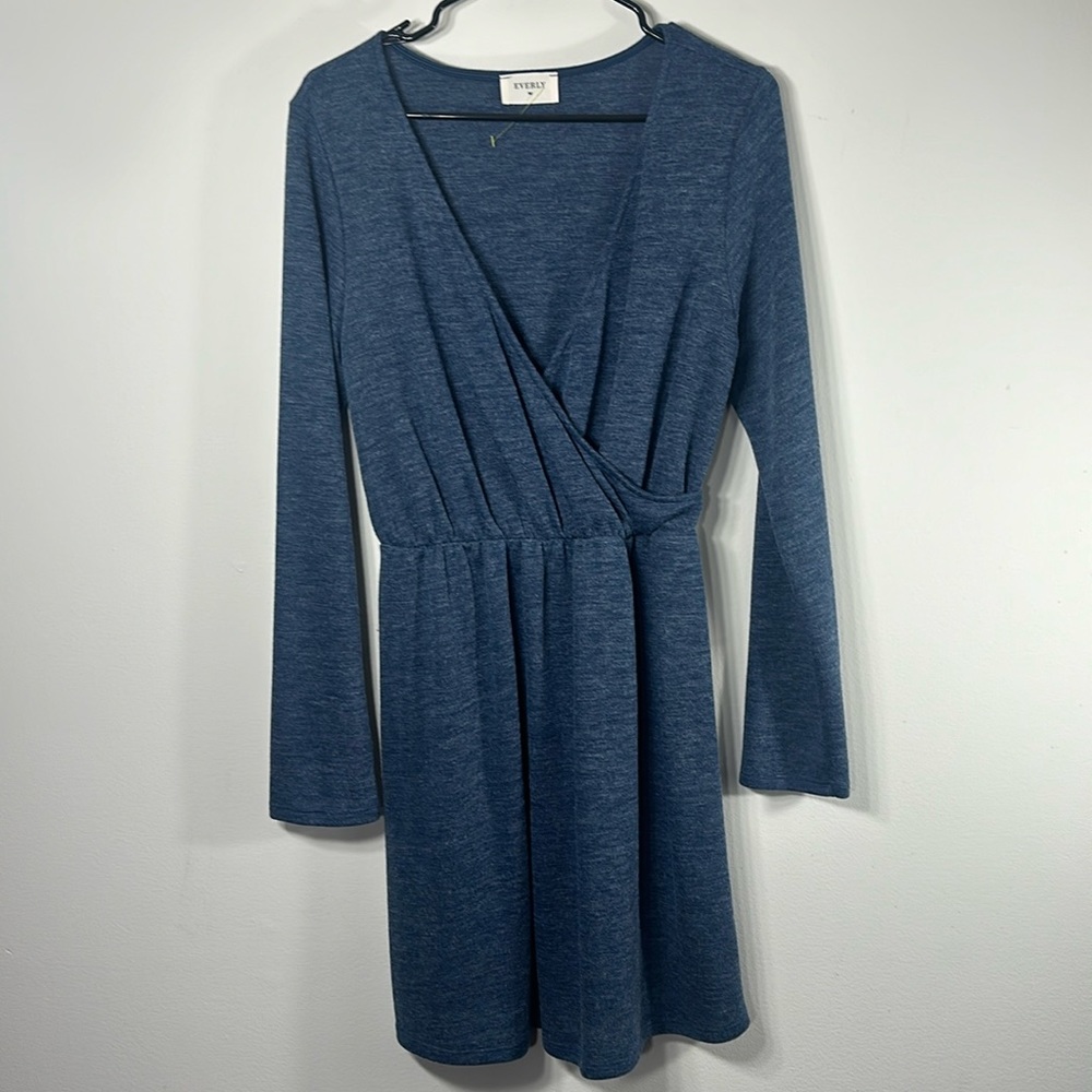 Everly Long Sleeve Cross Front Dress - Great Condition - Women's Size large